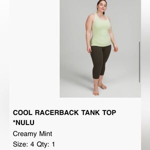 Lululemon cool racerback tank top